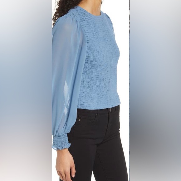 1.State smocked cuff top M (Small) - Picture 3 of 10